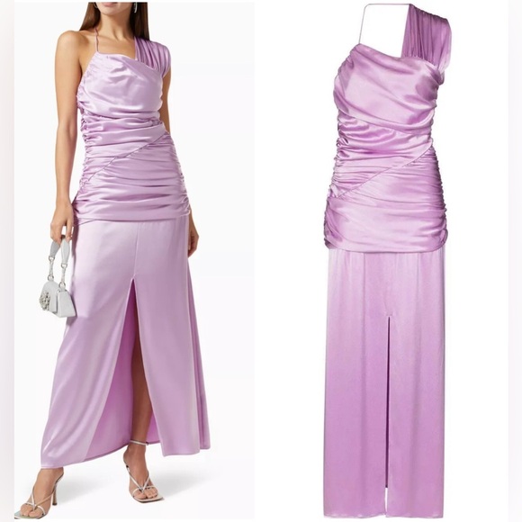 Paris Georgia Walter Asymmetric dress in purple